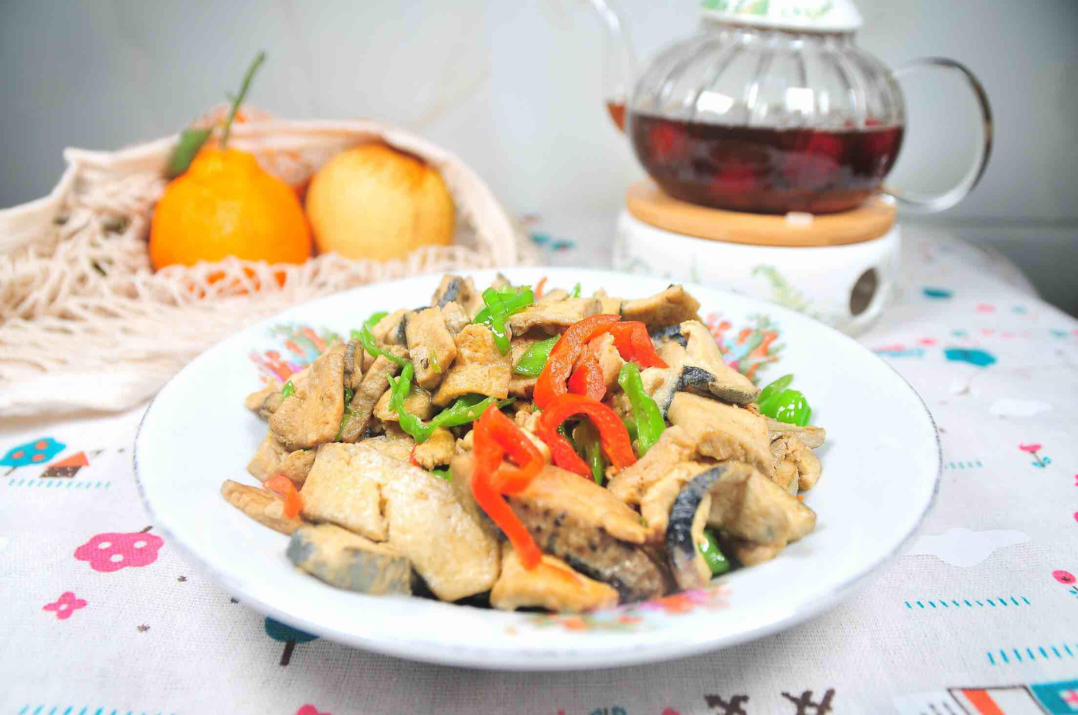 雙椒臭豆腐的做法-家常味炒菜譜