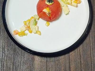 西紅柿的故事的做法-芥末味拌菜譜