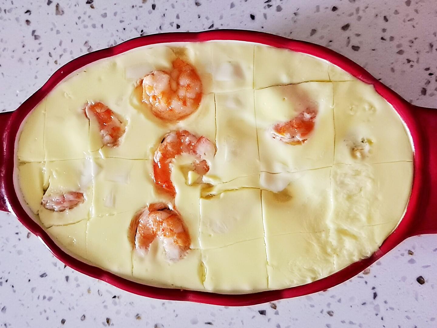 不用蓋保鮮膜的蝦仁豆腐雞蛋糕，Q彈嫩滑超鮮美的做法-咸鮮味蒸菜譜