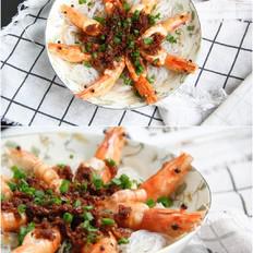 蒜泥粉絲蒸蝦的做法-蒜香味蒸菜譜