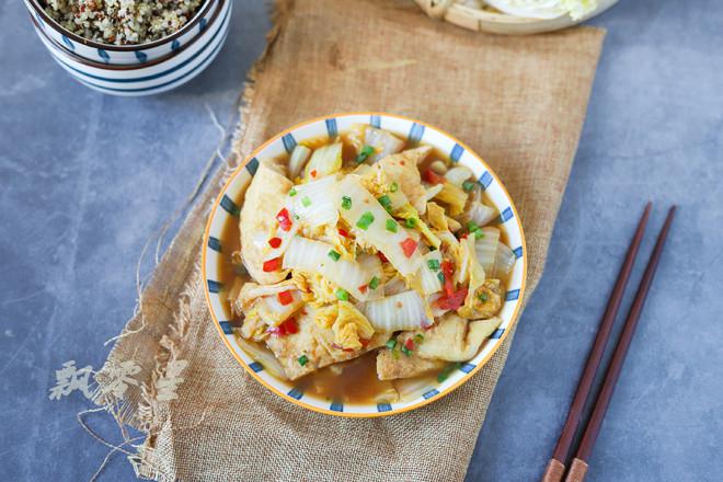 娃娃菜燒油豆腐的做法-家常味燒菜譜