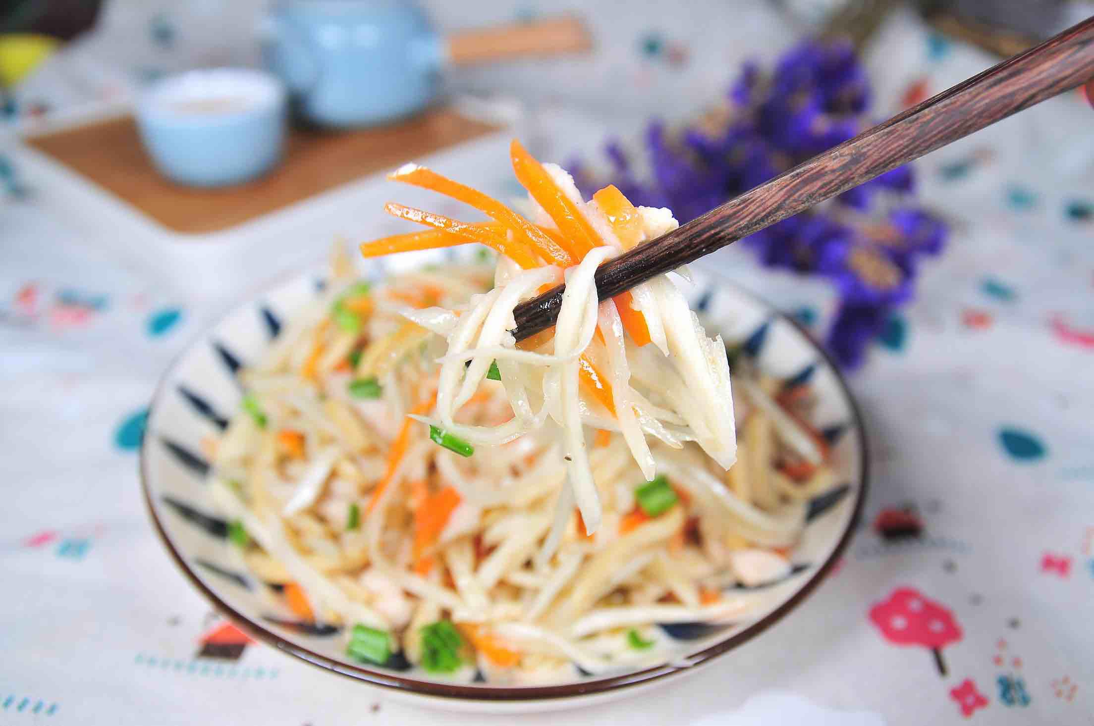 茭瓜炒雞絲的做法-家常味炒菜譜