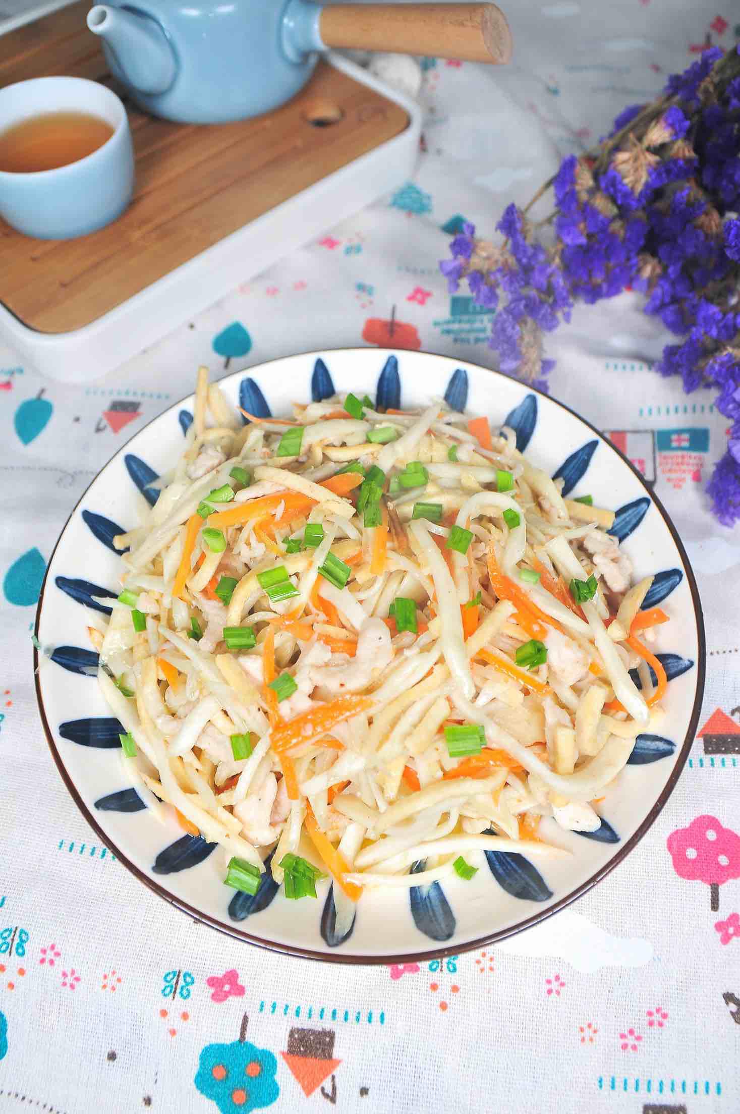 茭瓜炒雞絲的做法-家常味炒菜譜