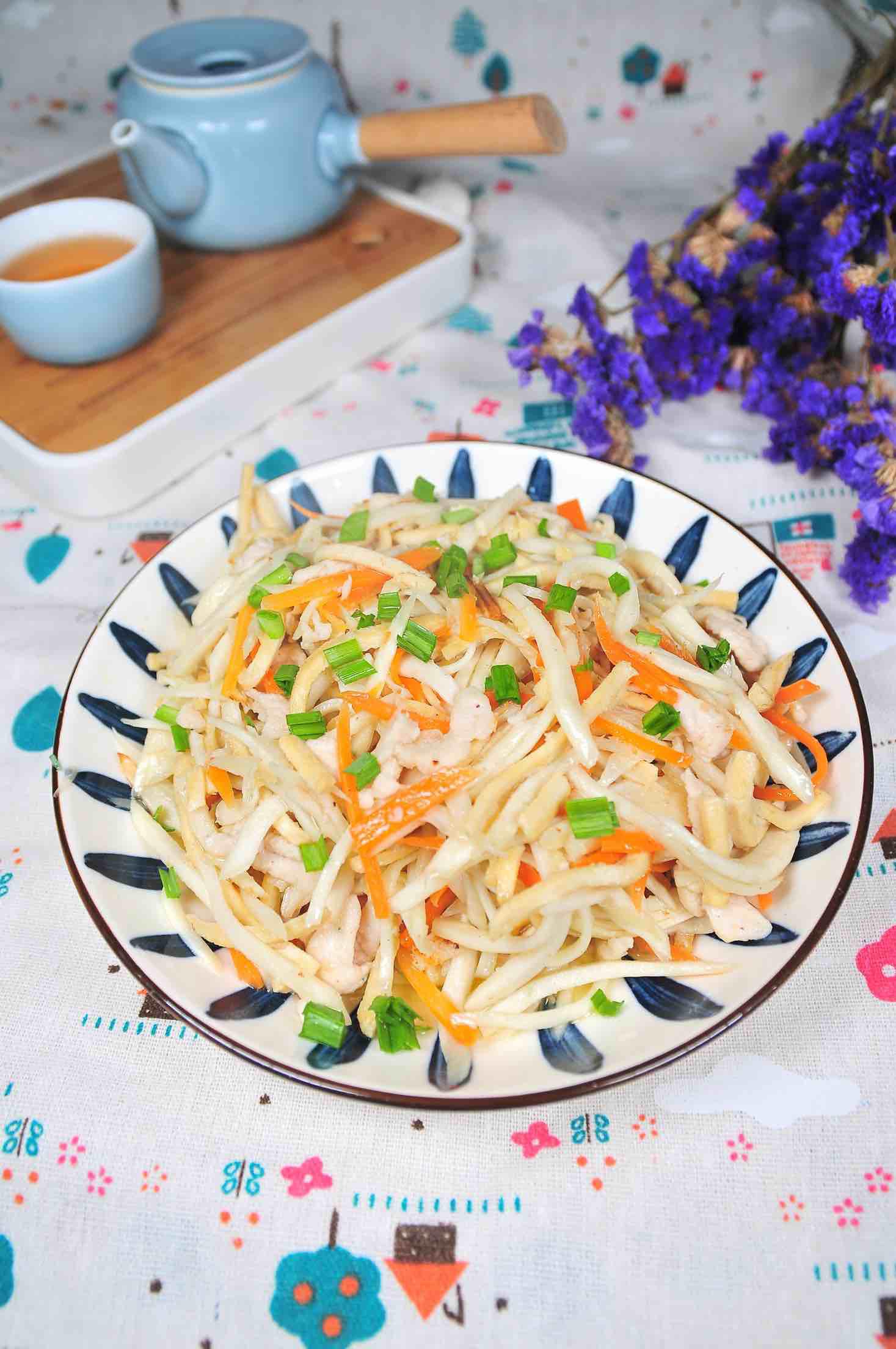 茭瓜炒雞絲的做法-家常味炒菜譜