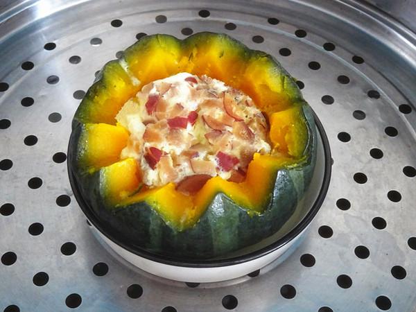 南瓜紅棗蒸蛋的做法-家常味蒸菜譜