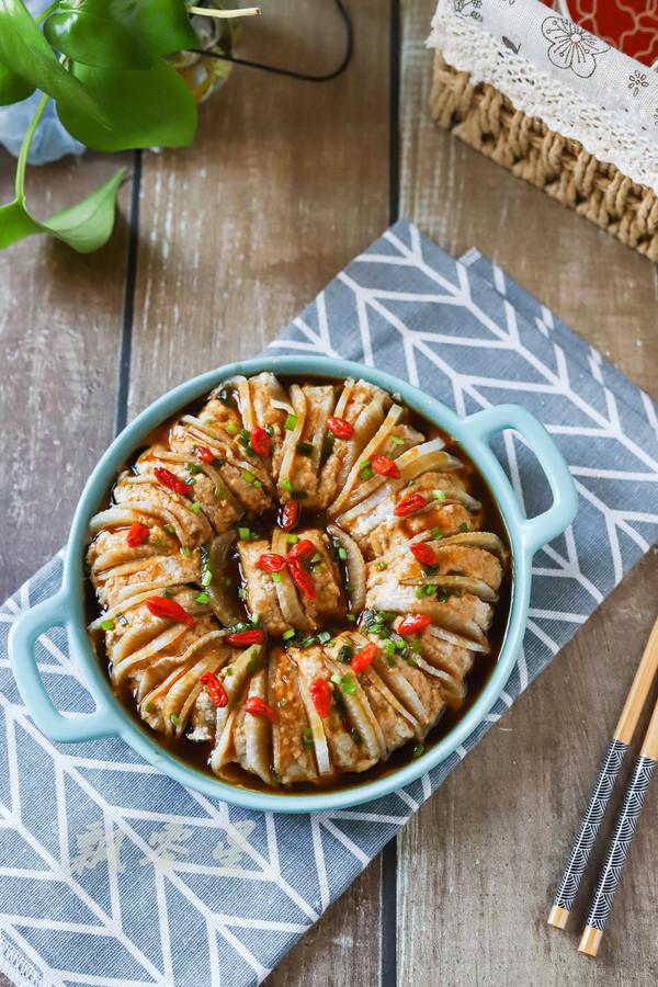 白蘿卜釀肉的做法-家常味蒸菜譜