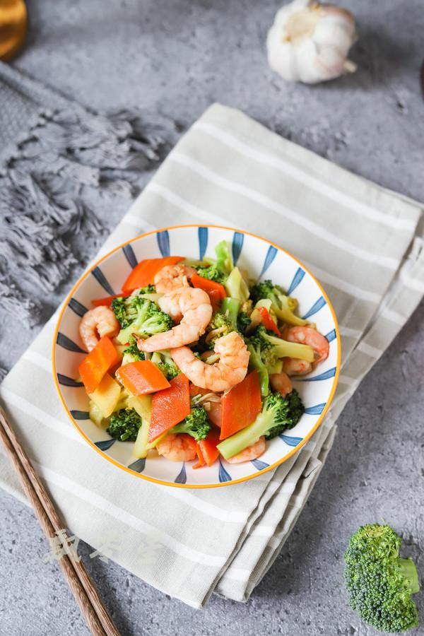 西藍花炒蝦仁的做法-家常味炒菜譜