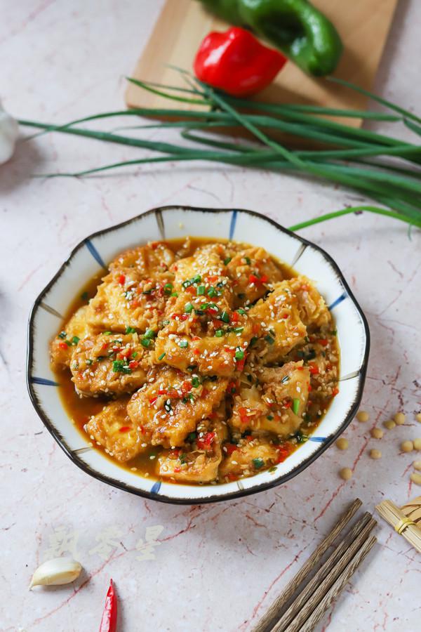 蒜香脆皮豆腐的做法-家常味煎菜譜