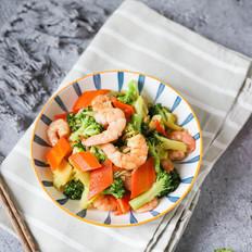 西藍花炒蝦仁的做法-家常味炒菜譜