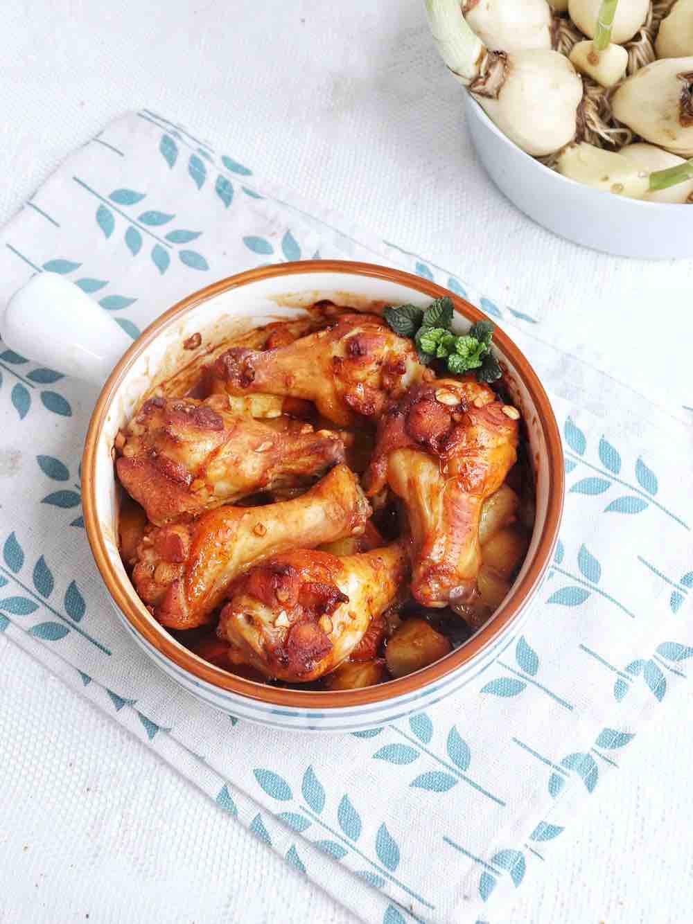 雜蔬烤雞腿的做法-家常味烘焙菜譜