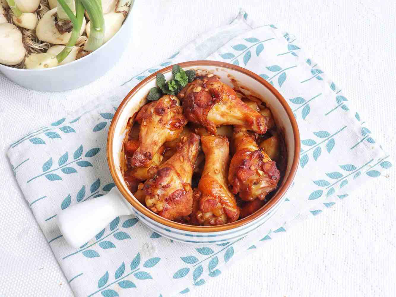 雜蔬烤雞腿的做法-家常味烘焙菜譜