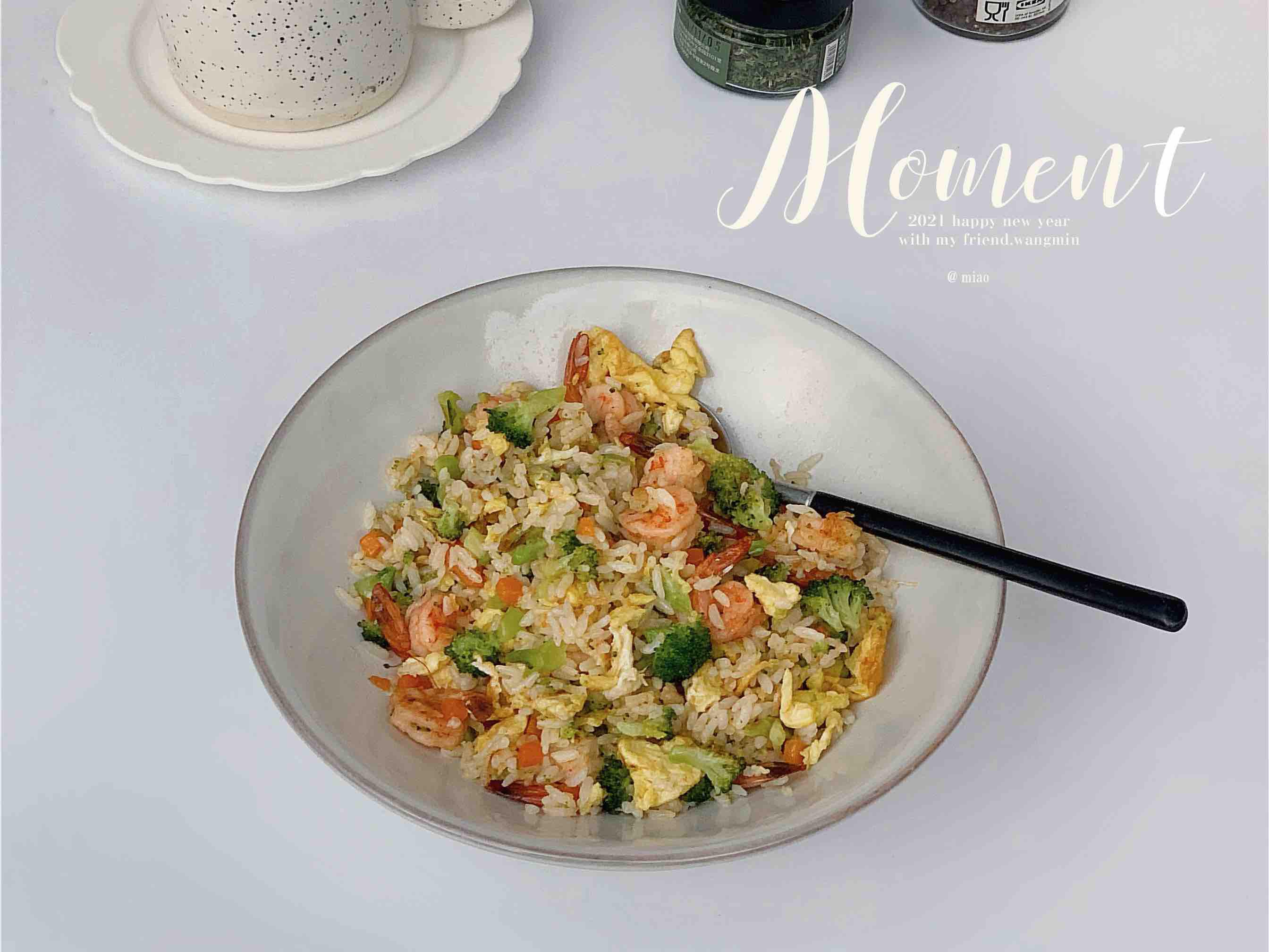 西蘭花蝦仁炒飯的做法-咸鮮味炒菜譜