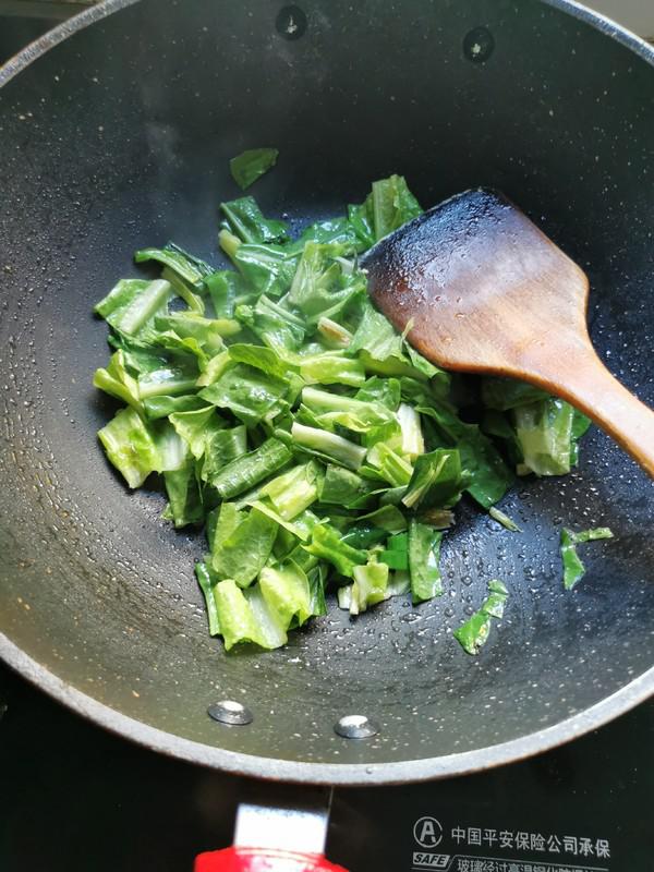 萵苣葉炒雞蛋的做法-家常味炒菜譜