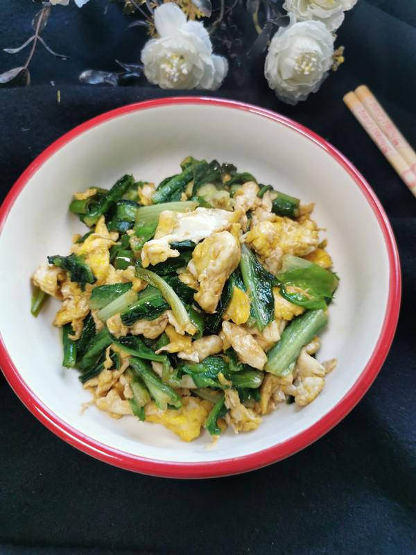 萵苣葉炒雞蛋的做法-家常味炒菜譜