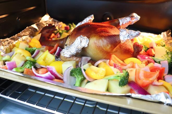 五彩斑斕 脆皮烤雞的做法-其它口味烤菜譜