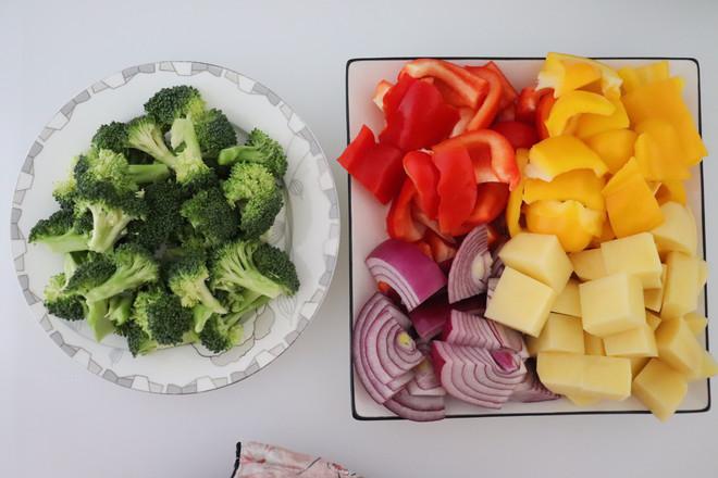 五彩斑斕 脆皮烤雞的做法-其它口味烤菜譜