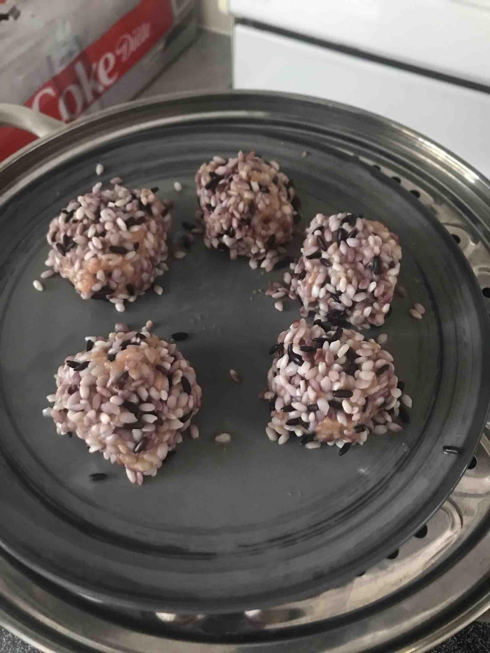 糯米雞肉丸（減肥版）的做法-家常味蒸菜譜