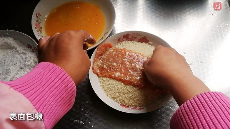 上海經典小吃豬排年糕的做法-酸甜味炸菜譜