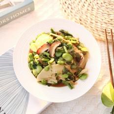 好吃下飯小菜，雪里蕻筍片香菇炒豆瓣的做法-咸鮮味炒菜譜