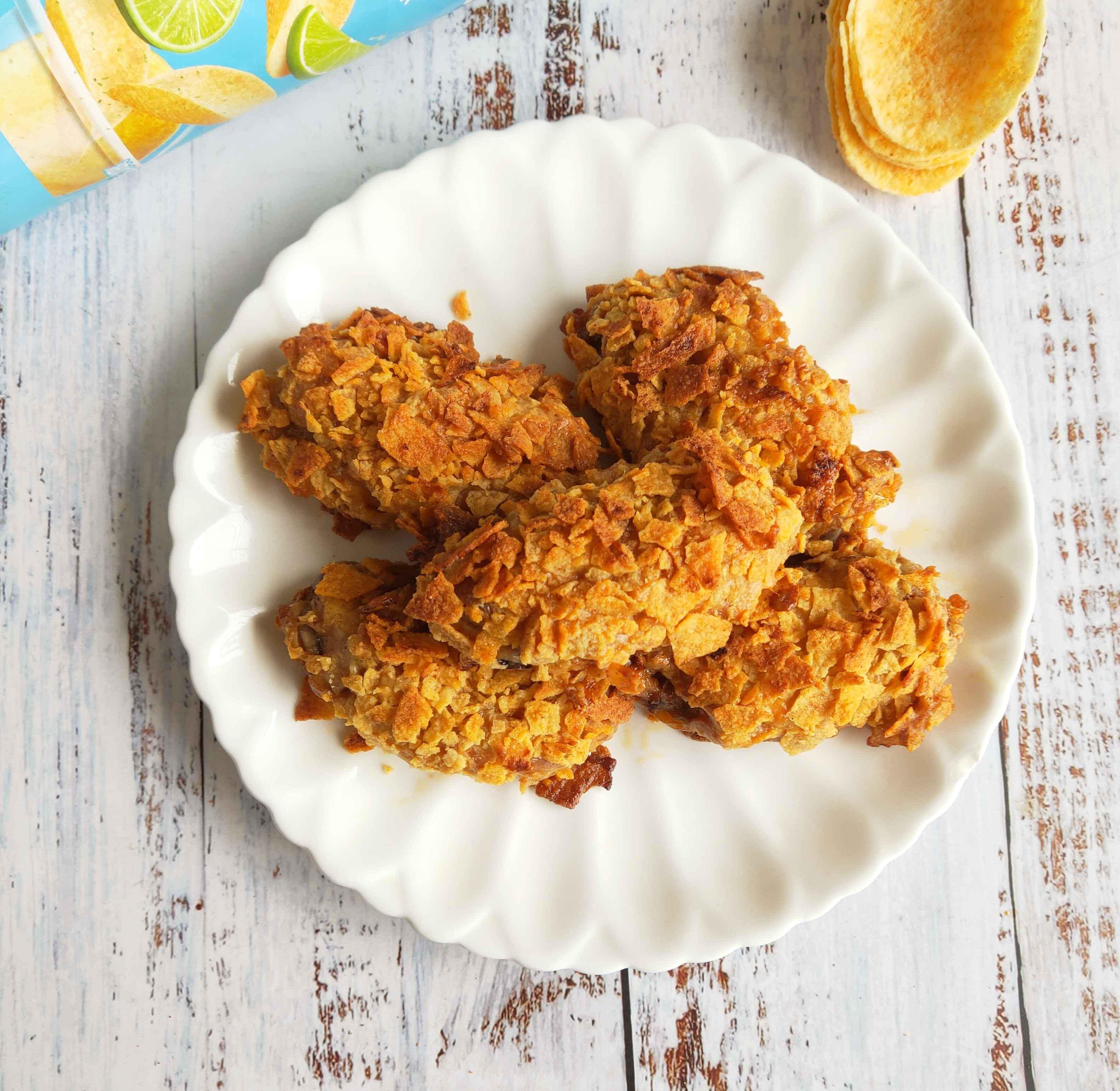 薯片雞翅的做法-家常味烤菜譜