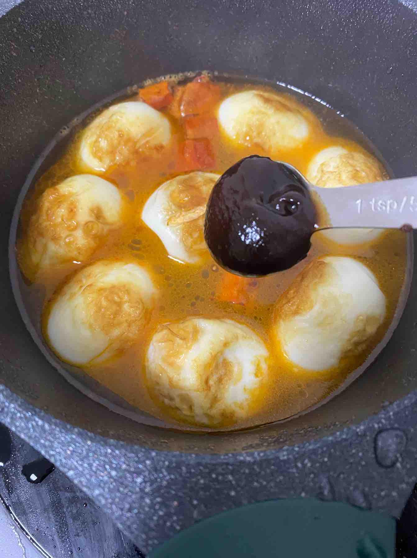 爆汁虎皮雞蛋的做法-家常味煎菜譜