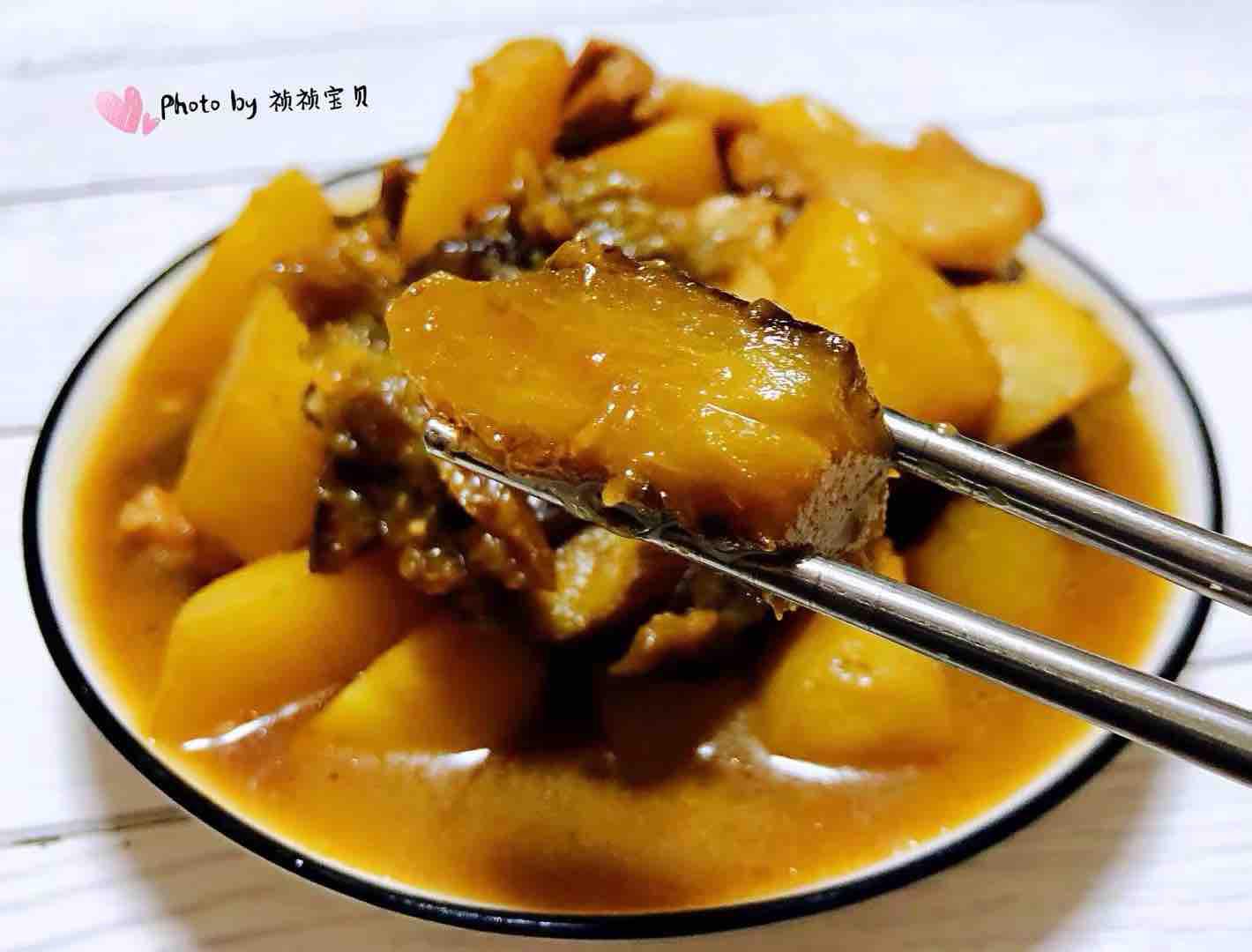 土豆茄子燉五花肉的做法-咸鮮味燉菜譜