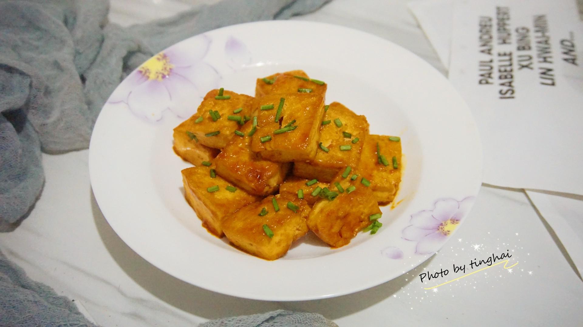 開胃又下飯的茄汁豆腐的做法-酸甜味煎菜譜