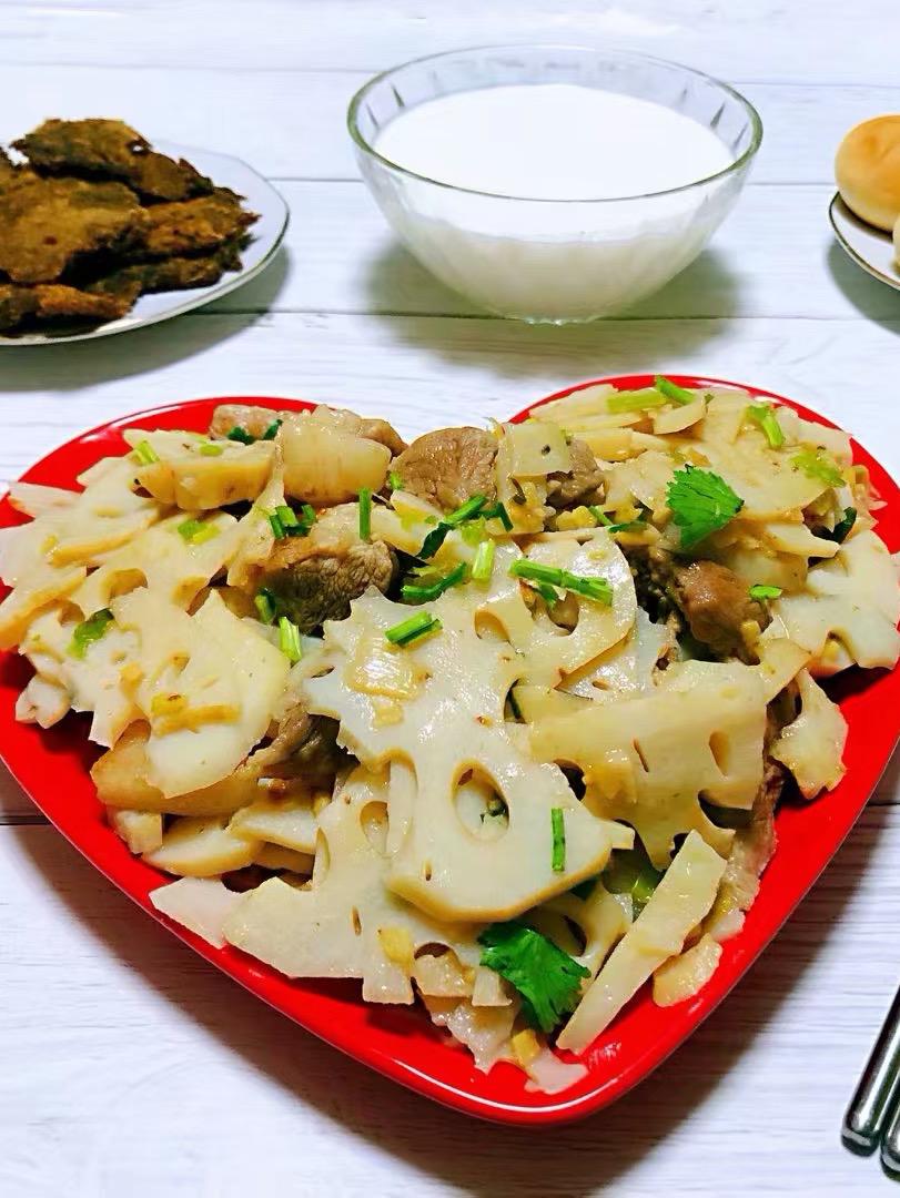 蓮藕炒肉片的做法-咸鮮味炒菜譜