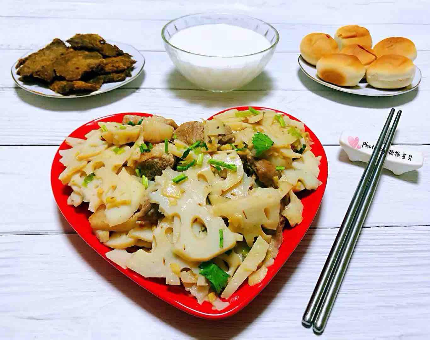 蓮藕炒肉片的做法-咸鮮味炒菜譜