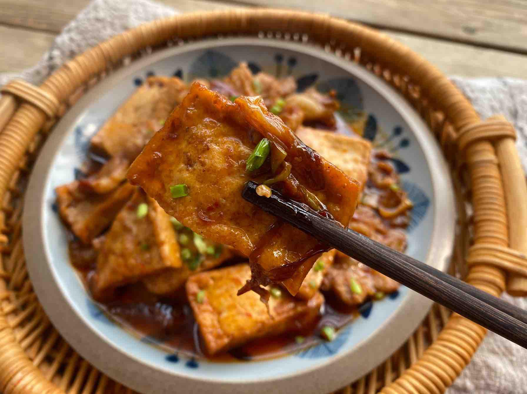 干鍋豆腐的做法-家常味炒菜譜