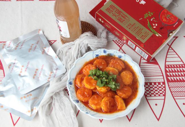 茄汁玉子豆腐（簡易版）的做法-家常味煮菜譜