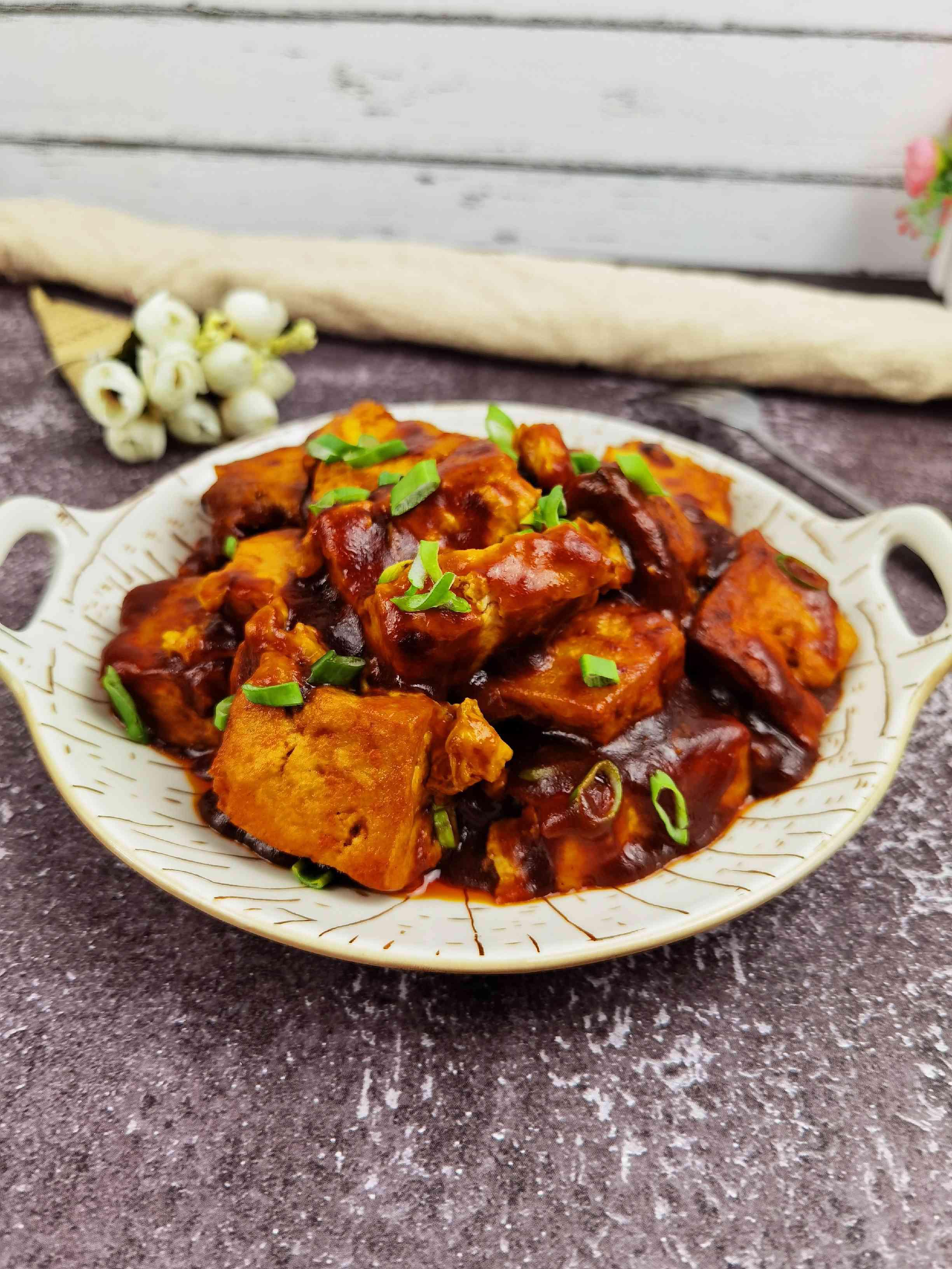 豆腐這樣做－懶人版茄汁豆腐，好吃到舔盤，開胃又下飯的做法-酸甜味炒菜譜