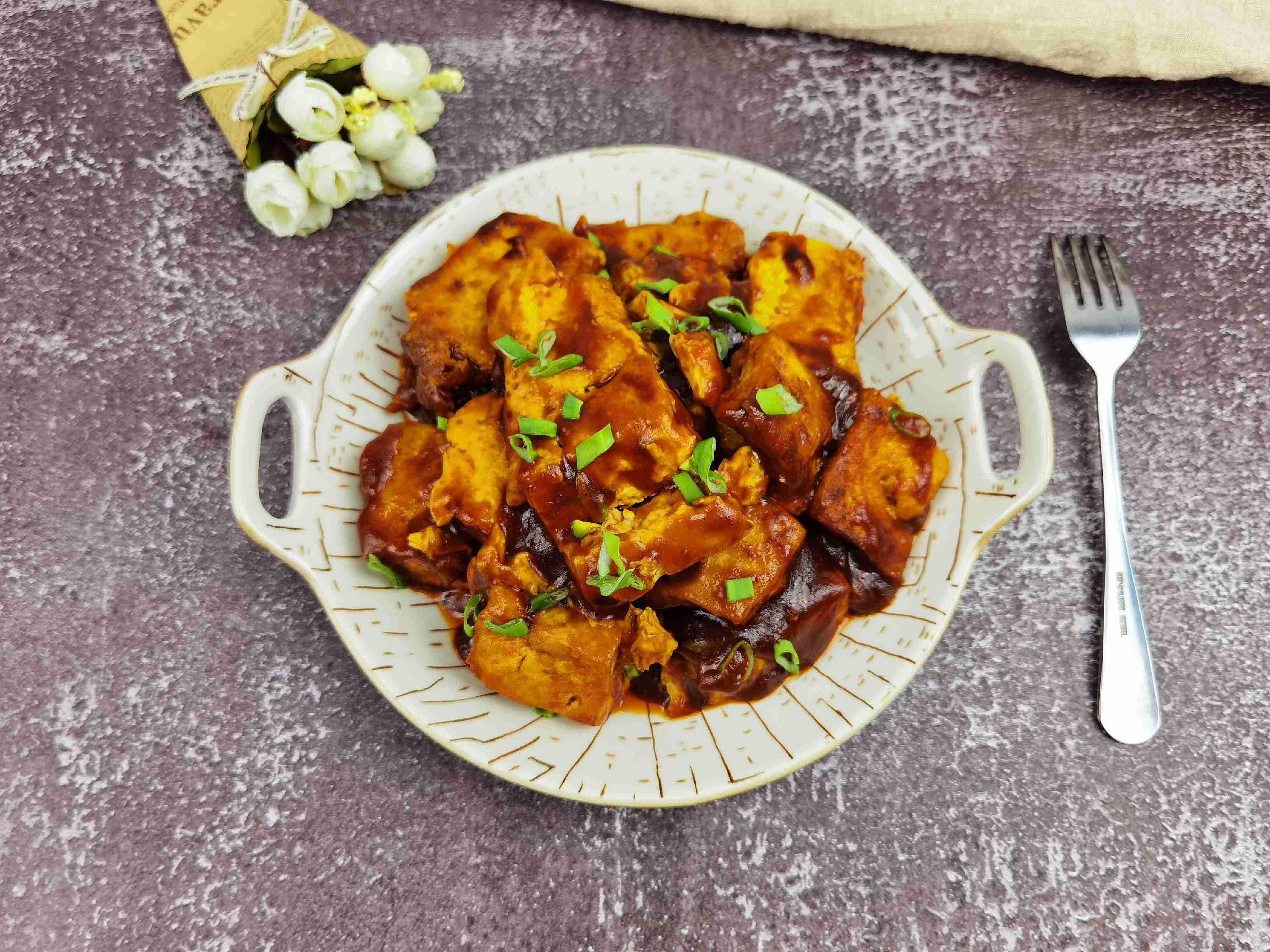 豆腐這樣做－懶人版茄汁豆腐，好吃到舔盤，開胃又下飯的做法-酸甜味炒菜譜