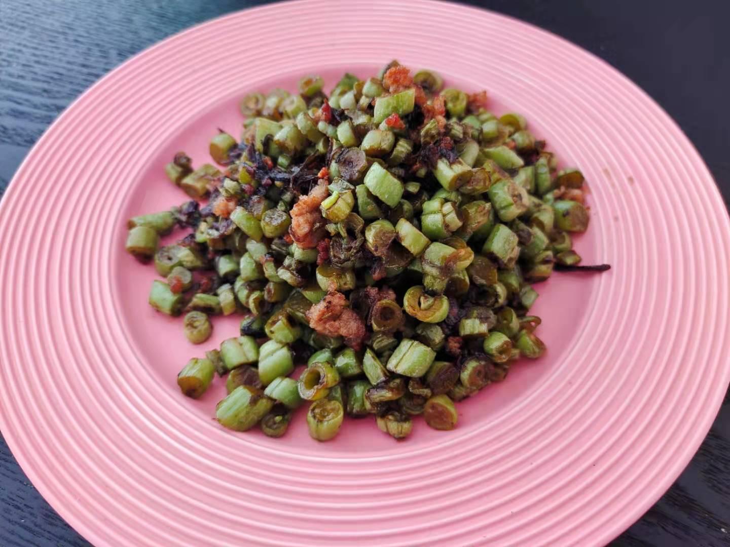 超下飯肉沫橄欖菜四季豆的做法-咸鮮味炒菜譜