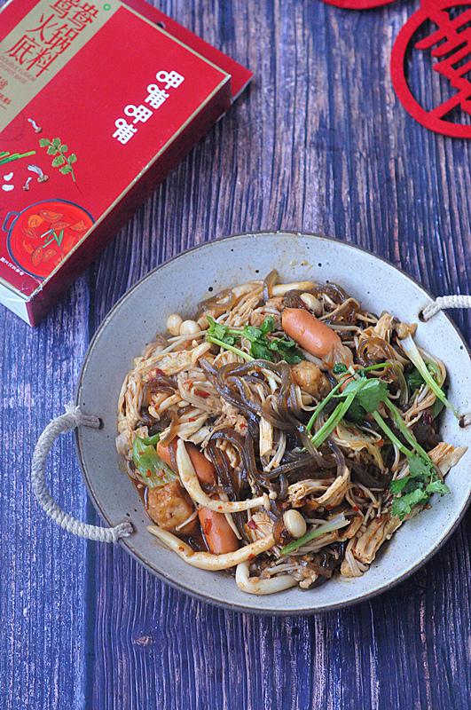 快手麻辣香鍋，5塊錢能做一大鍋，香過紅燒肉！的做法-香辣味拌菜譜