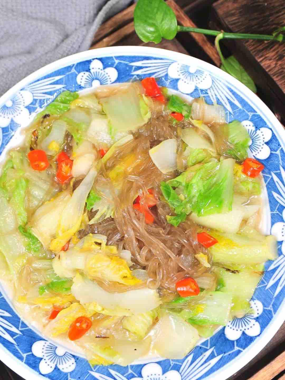 大白菜粉絲的做法-家常味燒菜譜