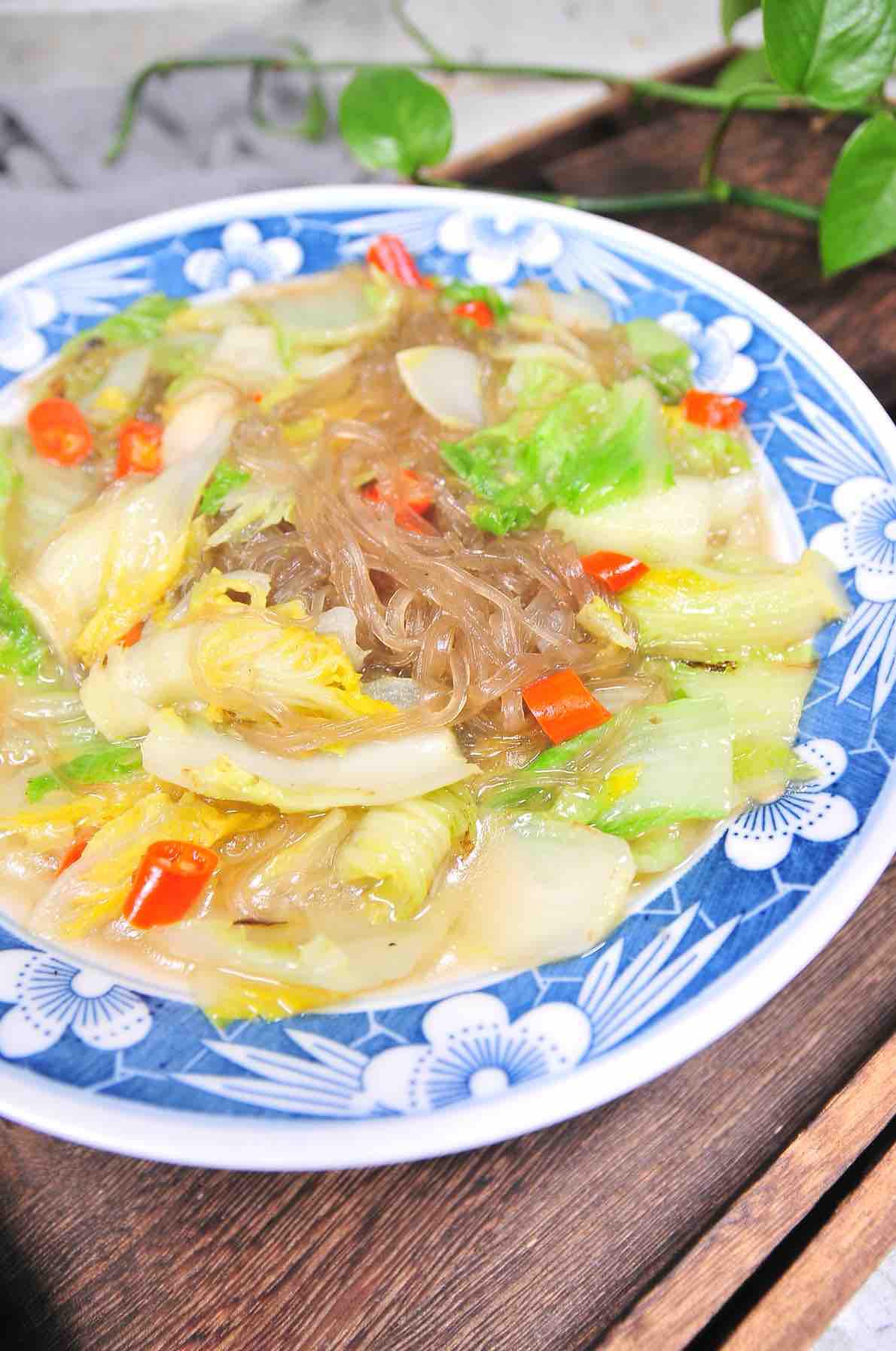 大白菜粉絲的做法-家常味燒菜譜