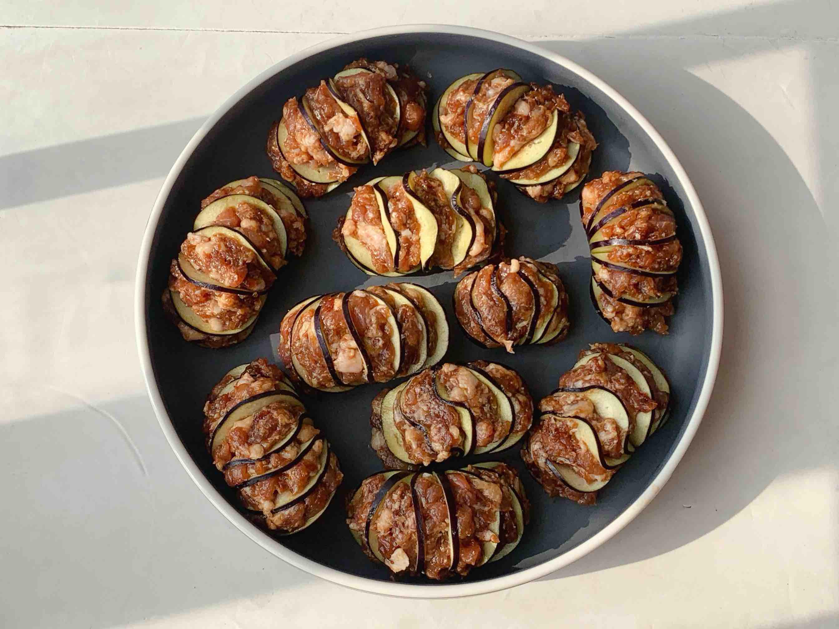 紅火年菜，喜慶燈籠茄子的做法-家常味蒸菜譜