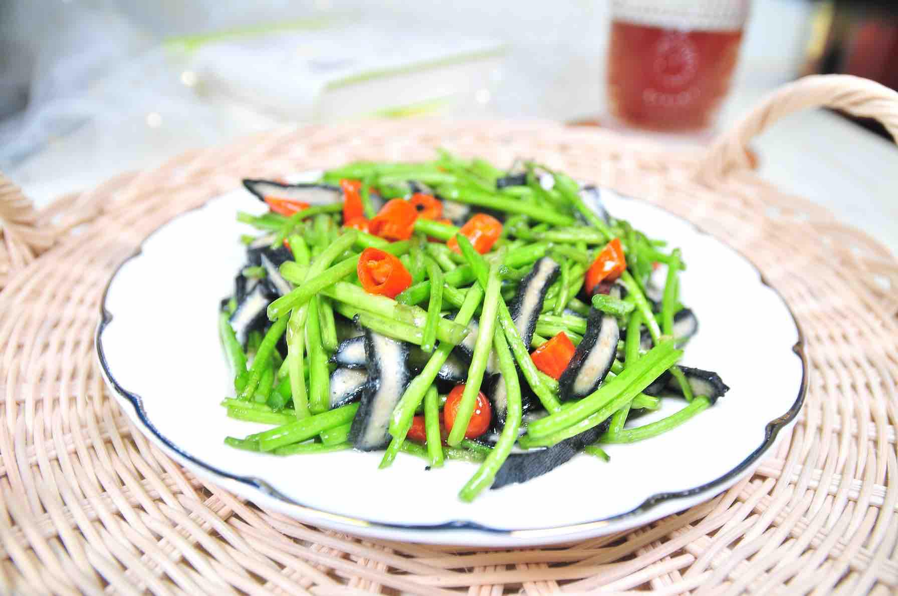 蘆蒿炒臭干的做法-其它口味炒菜譜