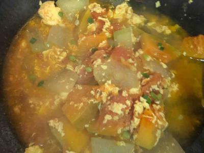 西紅柿冬瓜湯的做法-咸鮮味煮菜譜