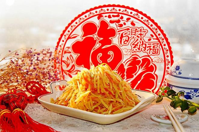 立春必吃的菜~素炒土豆絲的做法-家常味炒菜譜