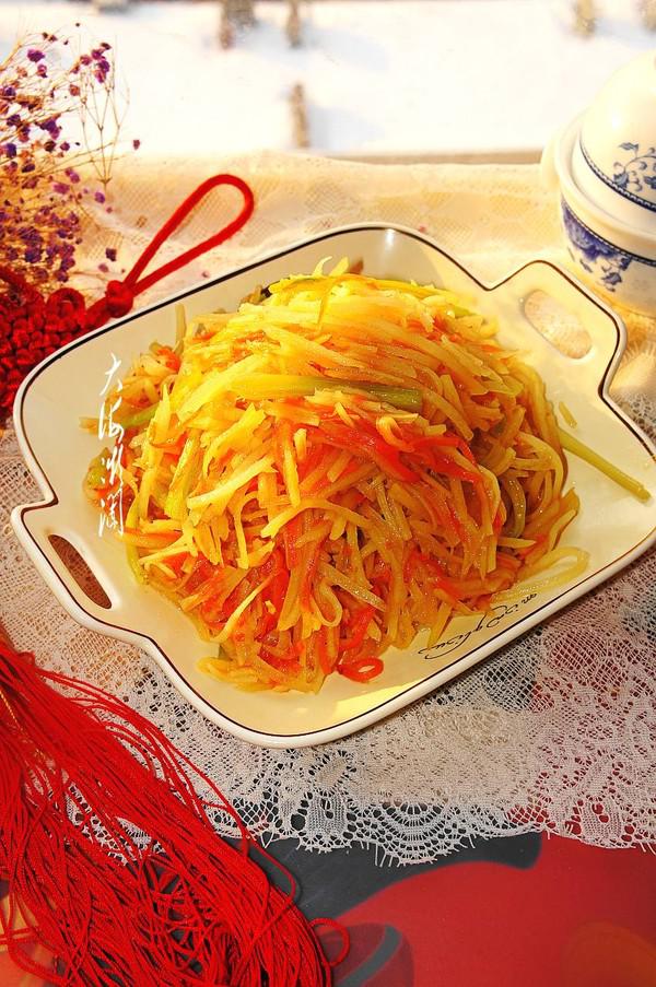立春必吃的菜~素炒土豆絲的做法-家常味炒菜譜