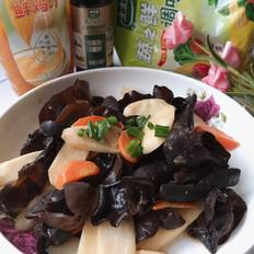 時(shí)蔬界的經(jīng)典黑白配，山藥炒木耳的做法-家常味炒菜譜