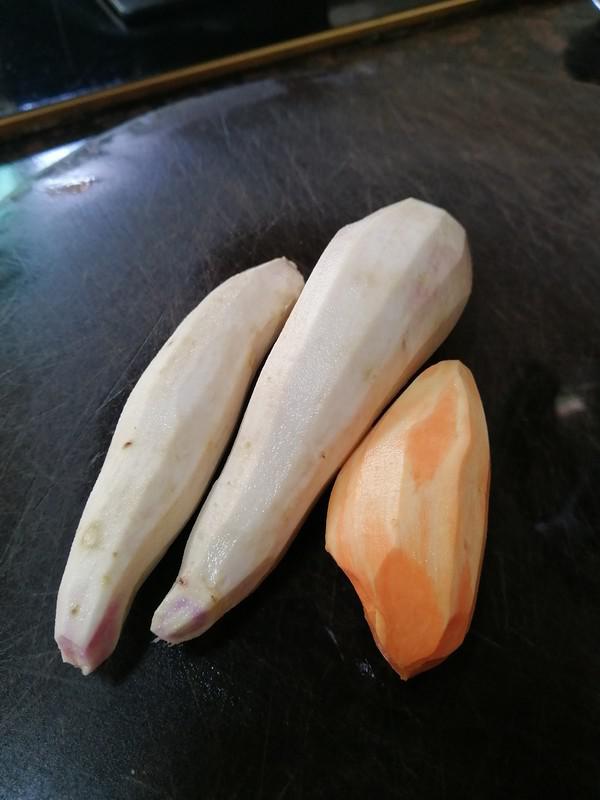 家鄉的味道~~午餐肉番薯芥菜煲的做法-家常味煮菜譜