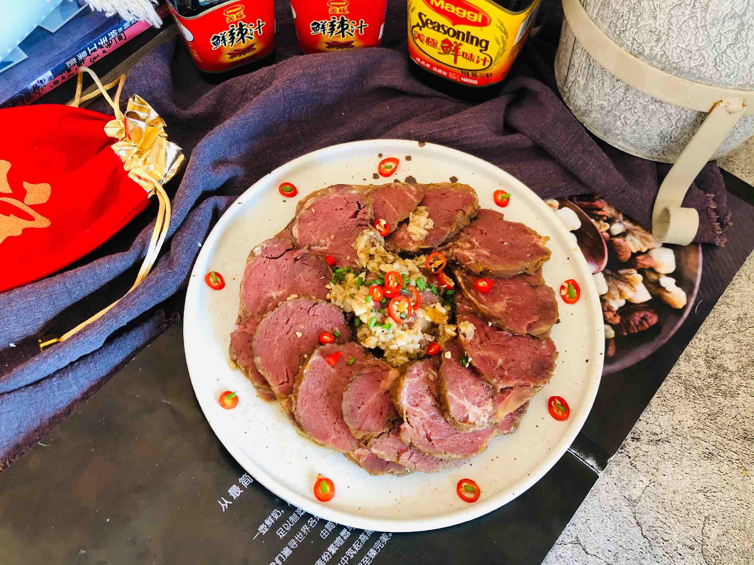 美極鮮辣牛肉的做法-咸鮮味拌菜譜