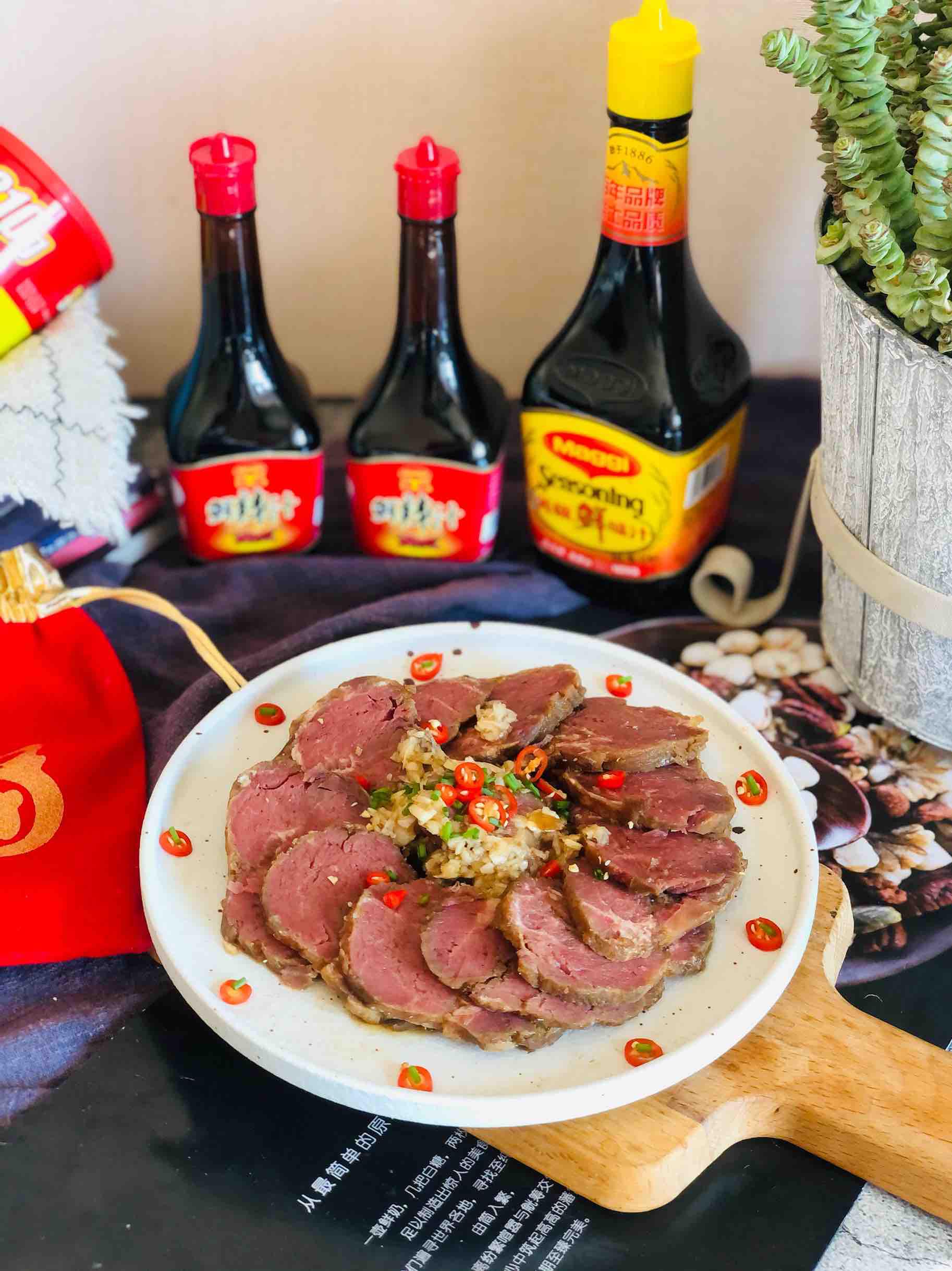 美極鮮辣牛肉的做法-咸鮮味拌菜譜