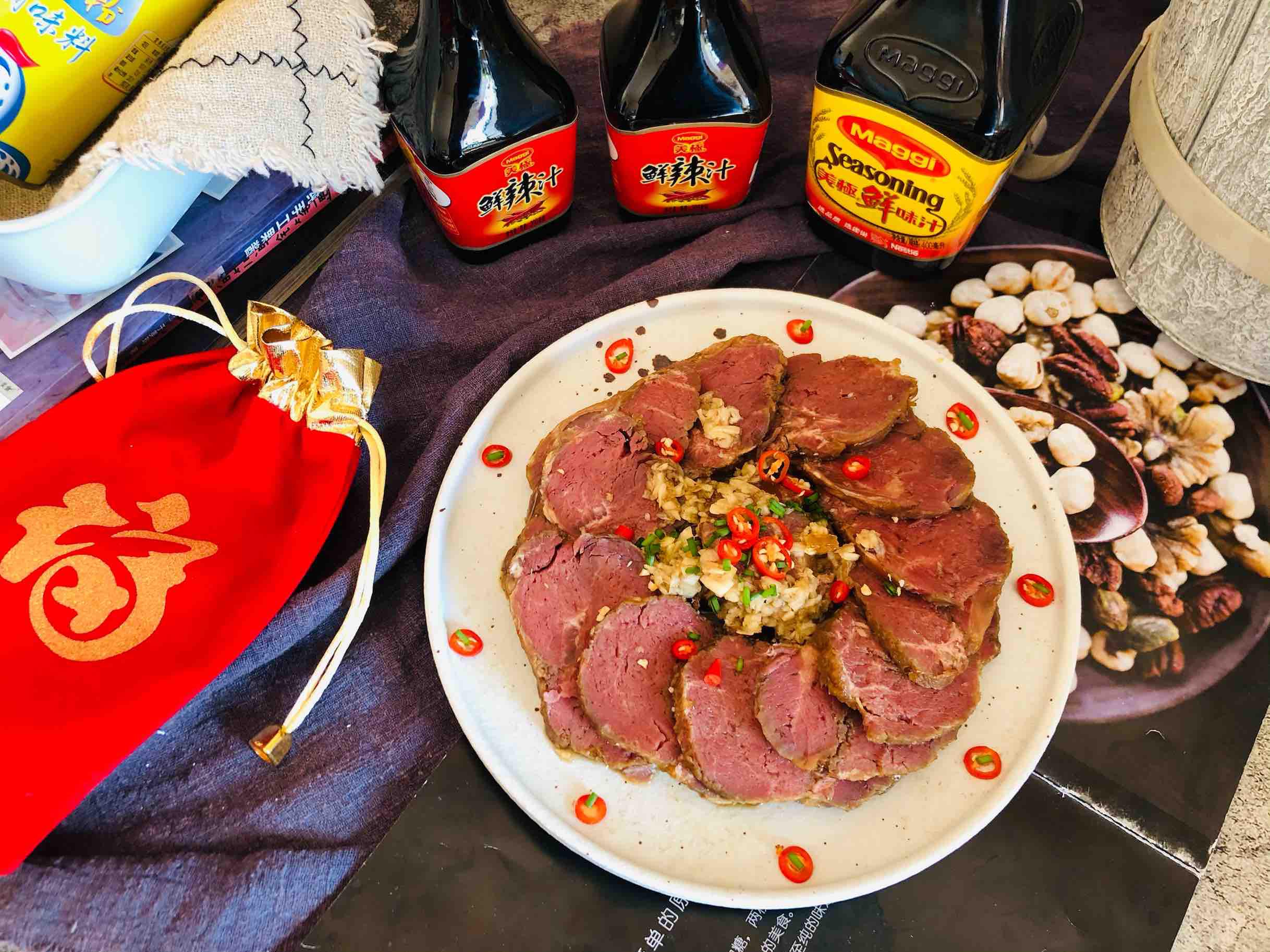 美極鮮辣牛肉的做法-咸鮮味拌菜譜