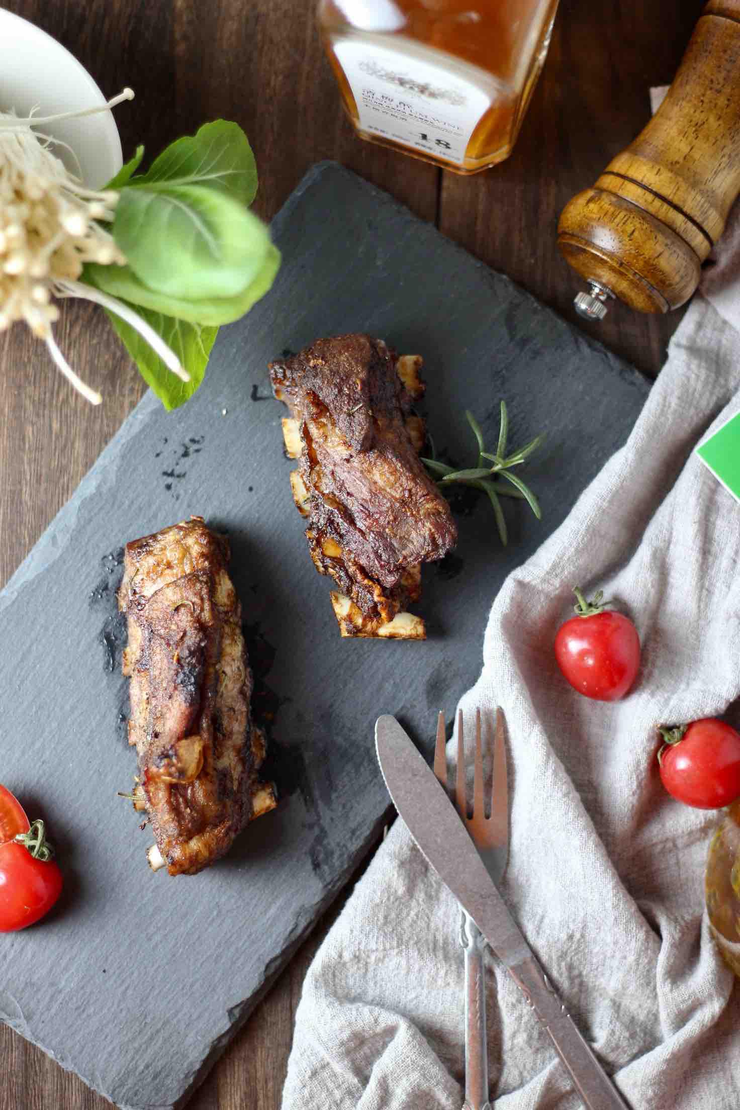 空氣炸鍋版烤羊排的做法-麻辣味烤菜譜