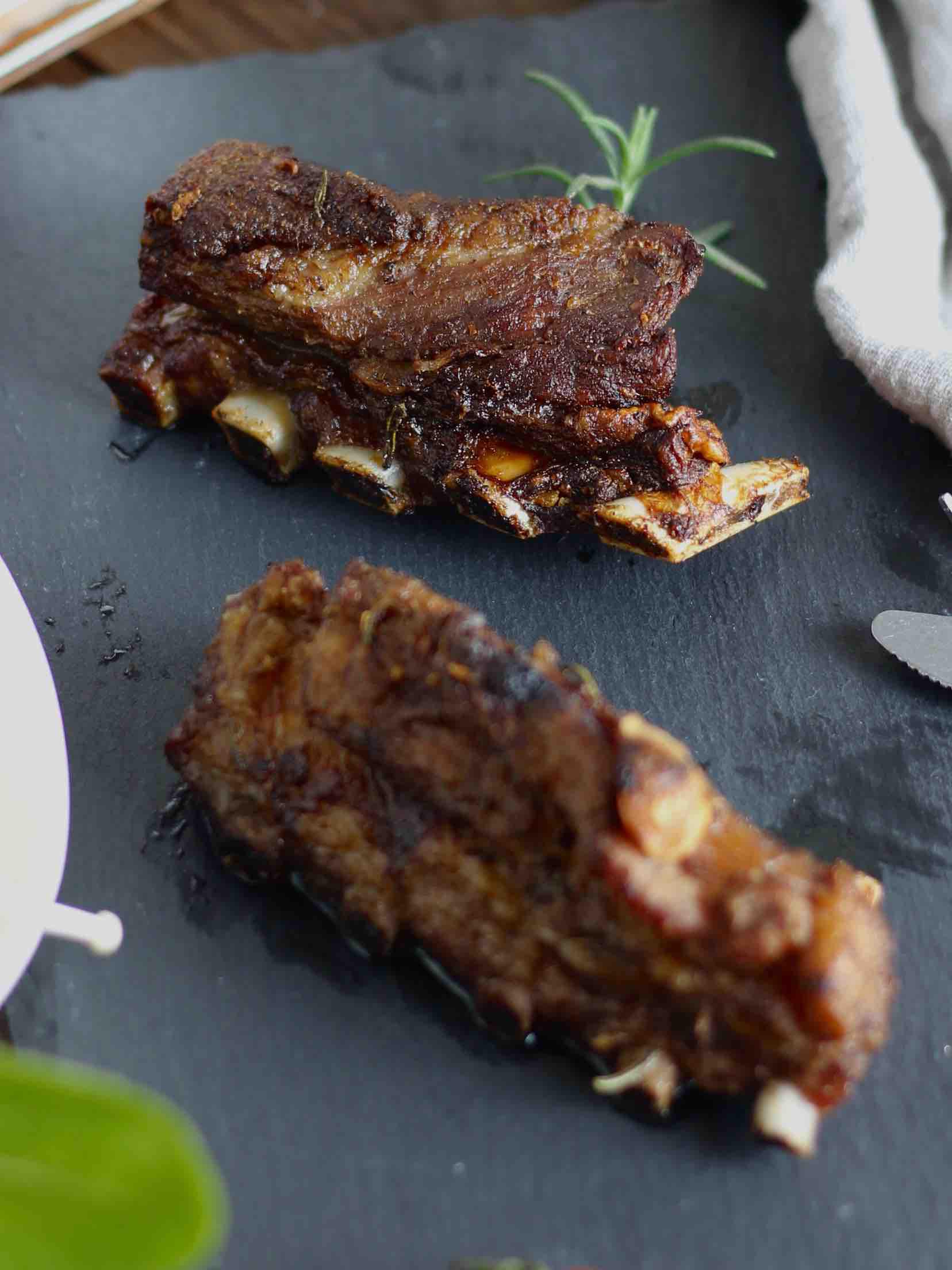 空氣炸鍋版烤羊排的做法-麻辣味烤菜譜