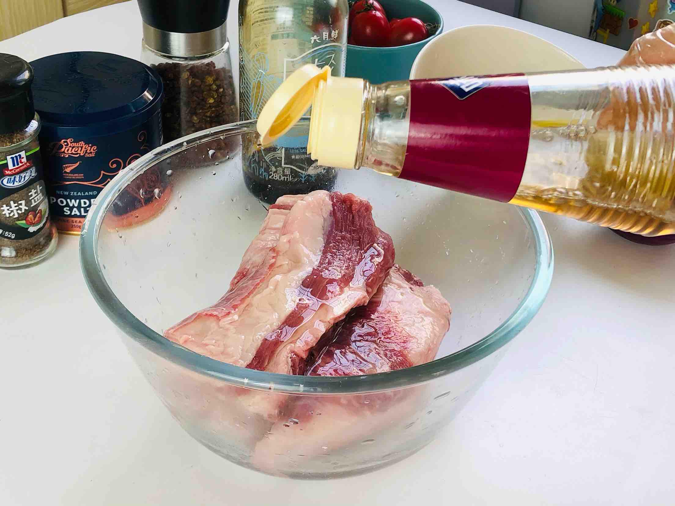 空氣炸鍋版烤羊排的做法-麻辣味烤菜譜